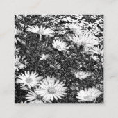 白黒のピクセルアート スクエア名刺 (正面)