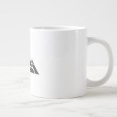 白黒のピラミッド ジャンボコーヒーマグカップ (右)