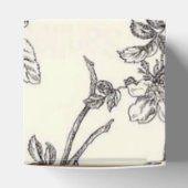 白黒のフローラパーティーのお気に入り フェイバーボックス (上部)