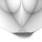 白黒のフローラルパターン ポスター (角)