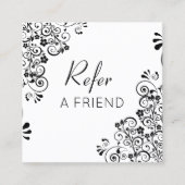 白黒のフローラ巻が友を参照 紹介カード (正面)