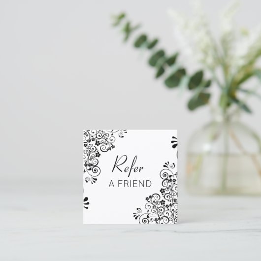 白黒のフローラ巻が友を参照 紹介カード (スタンド正面)