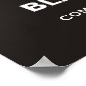 白黒のフローラ脚やる気を起こさせる ポスター (角)