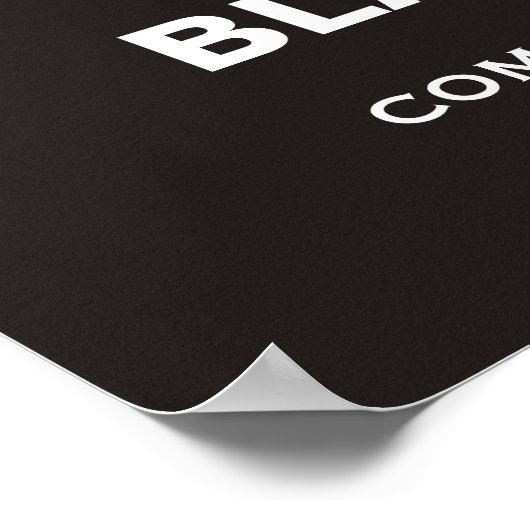 白黒のフローラ脚やる気を起こさせる ポスター (角)