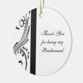 白黒のブライドメイドが付き添ってくれました セラミックオーナメント (左)