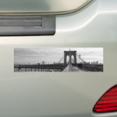 白黒のブルックリン橋- NYニューヨークのnr 1 バンパーステッカー (車上)