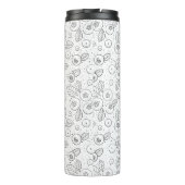 白黒のブルーベリー タンブラー (裏面)