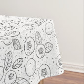 白黒のブルーベリー テーブルクロス (インサイチュ)