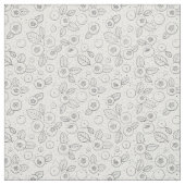 白黒のブルーベリー ファブリック (見本)