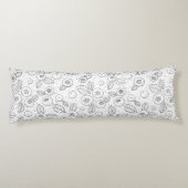 白黒のブルーベリー ボディピロー (裏面)