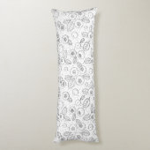 白黒のブルーベリー ボディピロー (裏面 (縦))