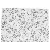 白黒のブルーベリー ラージペーパーバッグ (裏面)