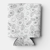 白黒のブルーベリー 缶クーラー (正面)