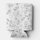 白黒のブルーベリー 缶クーラー (裏面)