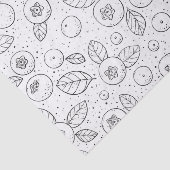 白黒のブルーベリー 薄葉紙 (詳細)