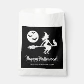 白黒のブロムのハッピーハローウィンの魔女 フェイバーバッグ (正面)