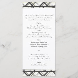 白黒のプレイドのメ結婚ニュー メニュー