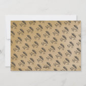 白黒のプレイドバッファローチェック茶色いかだ シーズンカード (裏面)