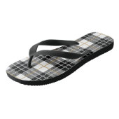 白黒のプレイドビーチサンダル ビーチサンダル (アングル)