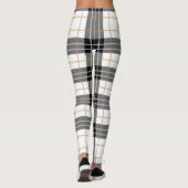 白黒のプレイドレギンス レギンス (裏面)