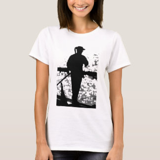 白黒のベニスのGONDOLIER Tシャツ