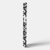 白黒のペイズリー Case-Mate iPhoneケース (裏面 / 右)