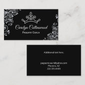 白黒のページコーチの名刺 名刺 (正面/裏面)