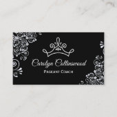 白黒のページコーチの名刺 名刺 (正面)