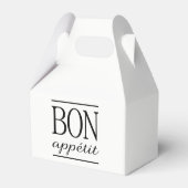 白黒のボンアペティット フェイバーボックス (裏面サイド)