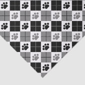 白黒のポーアーガイルト印刷パターン 薄葉紙 (詳細)