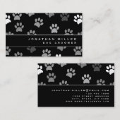 白黒のポープリント 名刺 (正面/裏面)