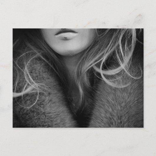 白黒のマネキン ポストカード (正面)