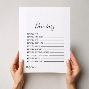 白黒のミニマリストのベビー