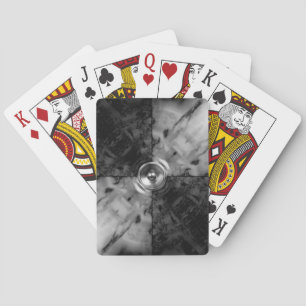 白黒のミュージックスピーカー トランプ