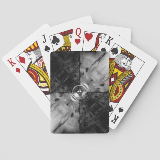 白黒のミュージックスピーカー トランプ (裏面)