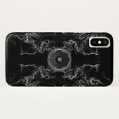 白黒のミュージックスピーカー Case-Mate iPhoneケース (裏面(横))