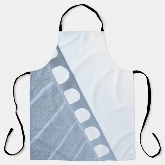 白黒のメタルフレーム エプロン (正面)