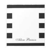 白黒のメモパーソナライズされた帳 ノートパッド (正面)