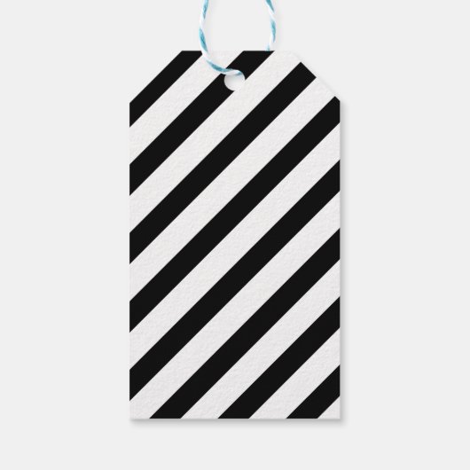 白黒のメリークリスマス ギフトタグ (裏面)