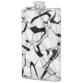 白黒のモーションスキットル フラスク (左)