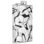 白黒のモーションスキットル フラスク (右)
