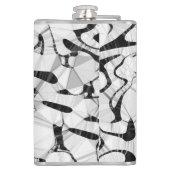 白黒のモーションスキットル フラスク (裏面)