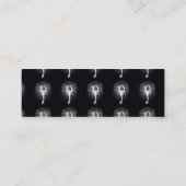 白黒のヨガの木 スキニー名刺 (裏面)