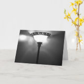 白黒のライト カード (黄色い花)