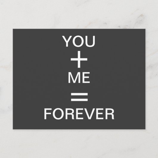 白黒のラブポストカード ポストカード (正面)