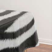 白黒のリアルなゼブラファーテクスチャ テーブルクロス (インサイチュ)