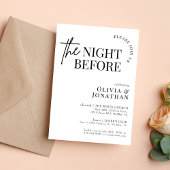 白黒のリハーサルの前の夜 招待状