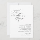 白黒のリハーサル前の夜 招待状 (正面)