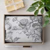 白黒のリボン 薄葉紙 (ギフト)