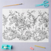 白黒のリボン 薄葉紙 (クラフト)